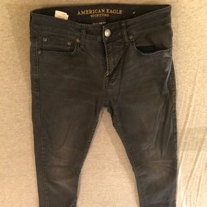 American Eagle Ne(x)t Level Flex Black Skinny Jeans 30x30